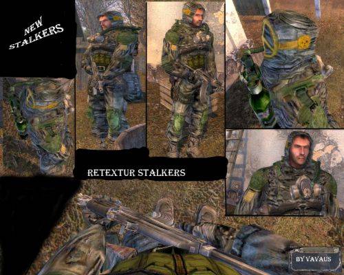 S.T.A.L.K.E.R "Ретекстур сталкеров by S.T.A.L.K.E.R v1.0"